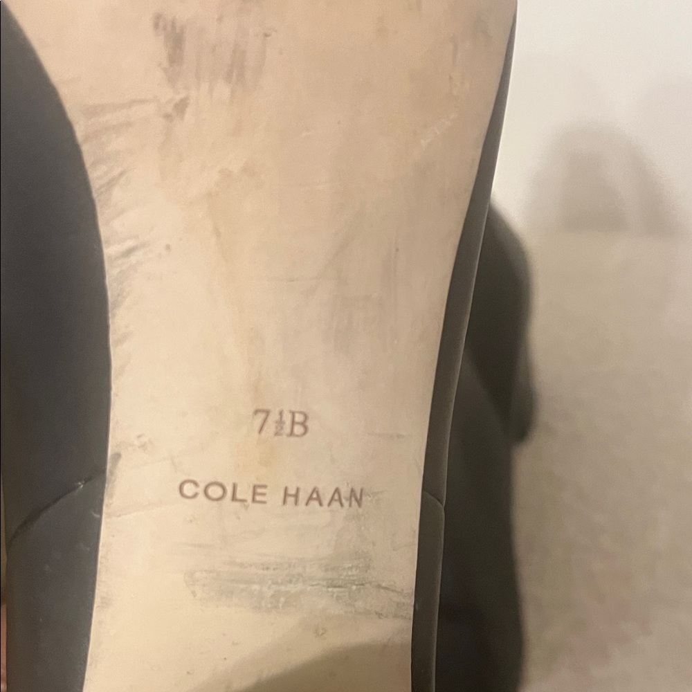 Cole Haan Black Leather Ankle Booties - Picture 11 of 16